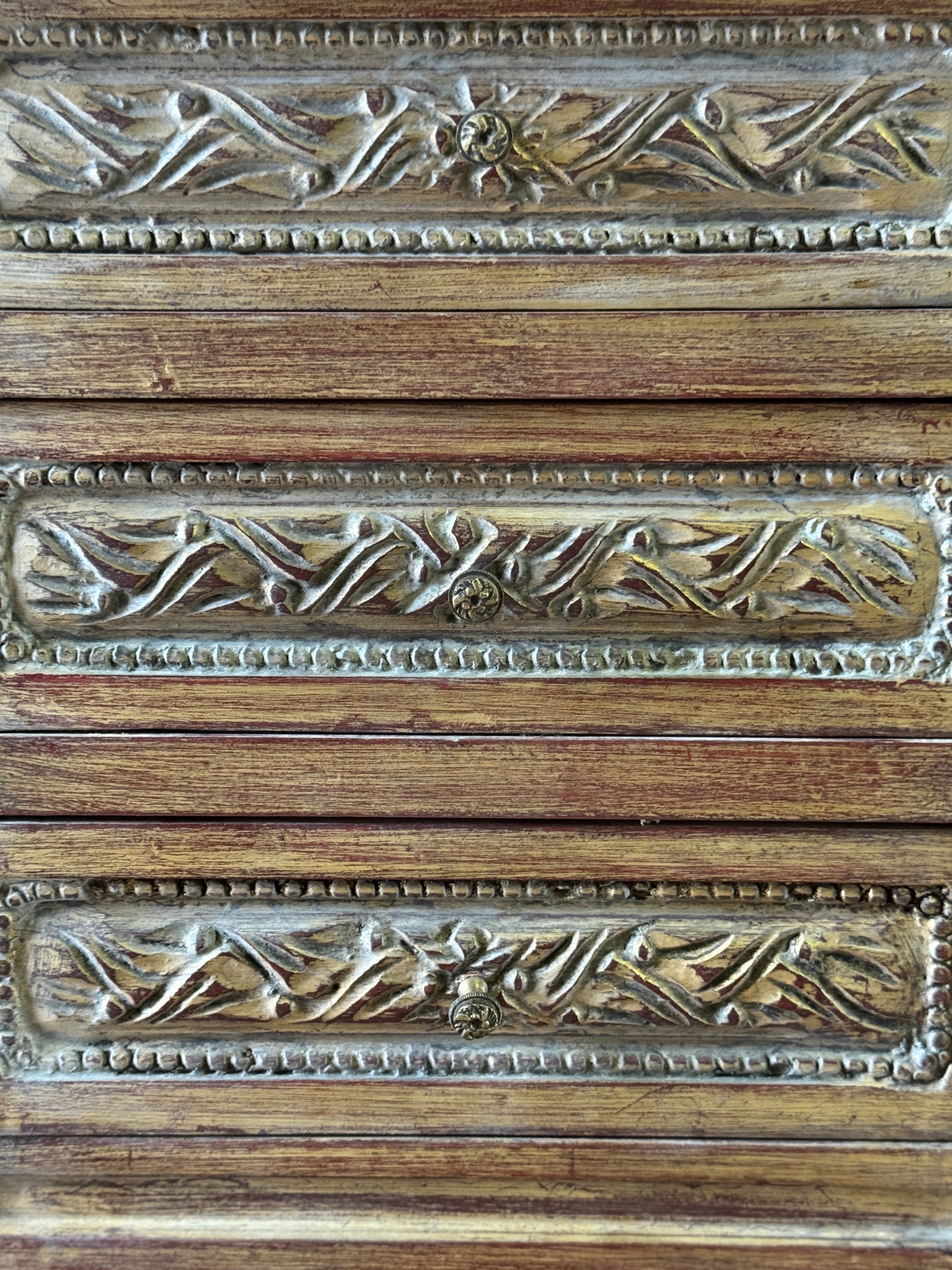Louis XVI Style Marble Top Side Table