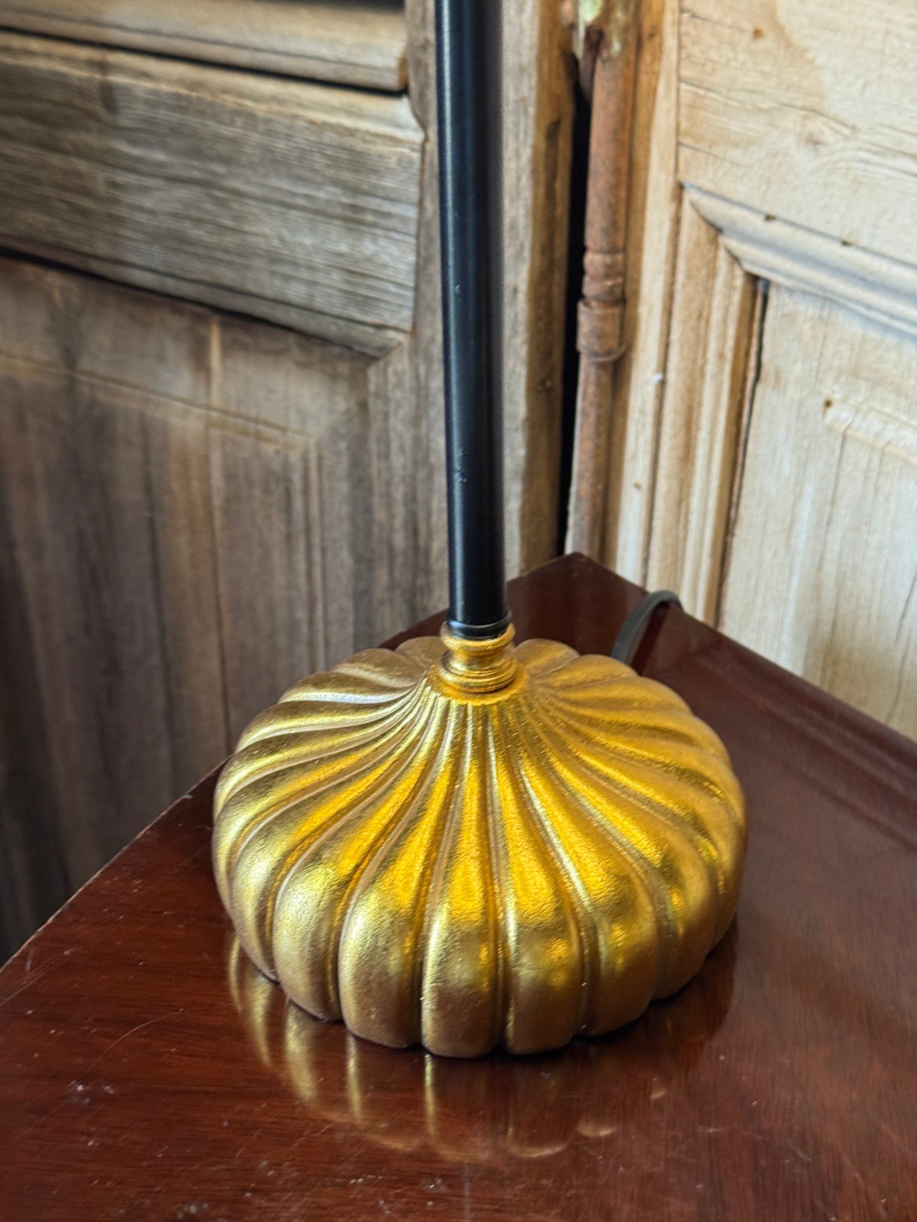 Pair of Black & Gold Table Lamps