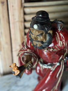 Monumental Chinese Shiwan Pottery Figure of Zhong Kui