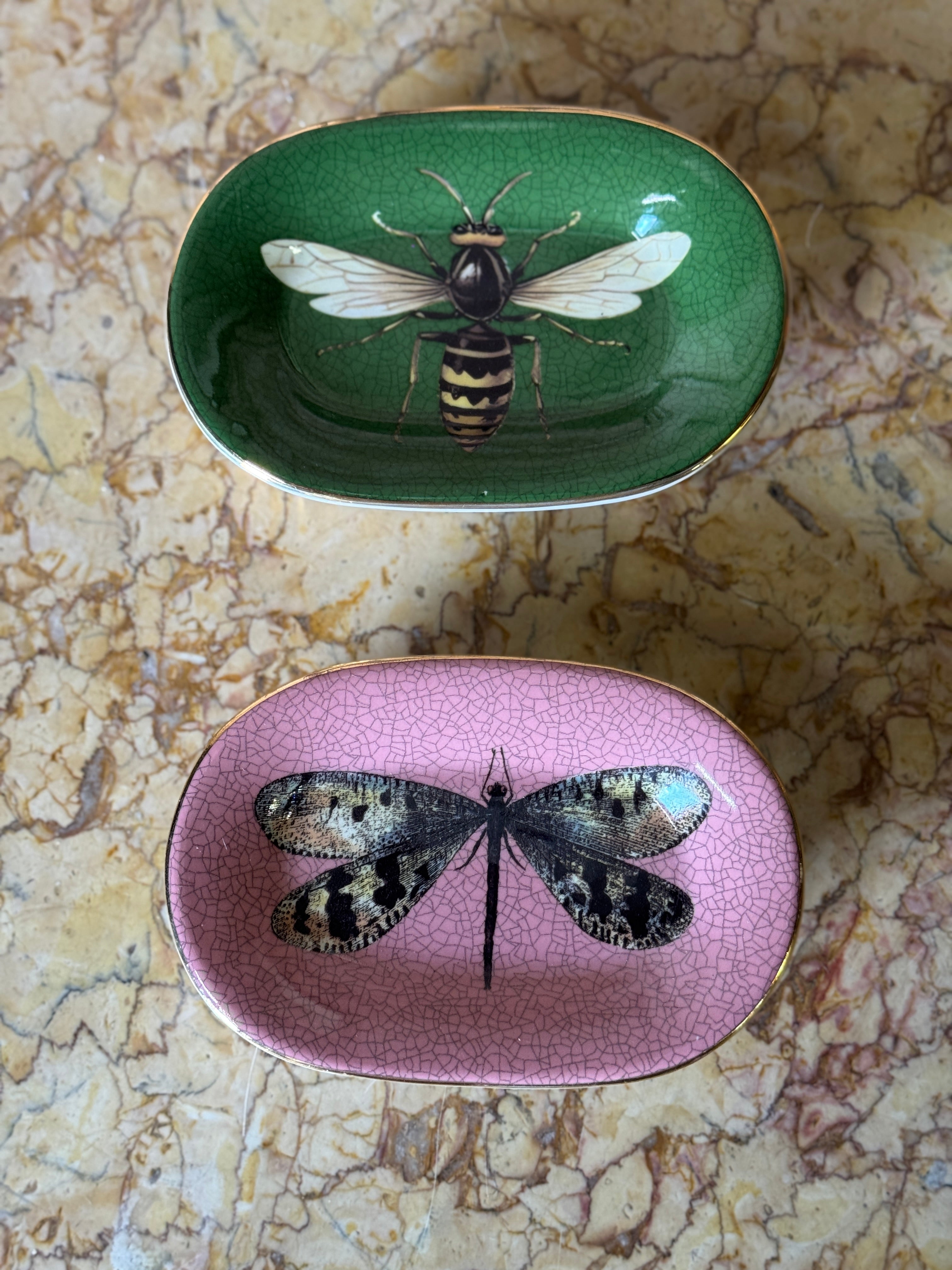 Pink Dragonfly Soap Dish