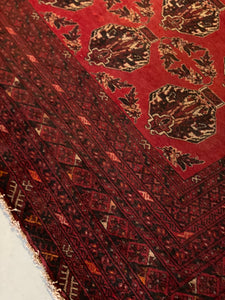 Vintage Afghan Bokhara Rug