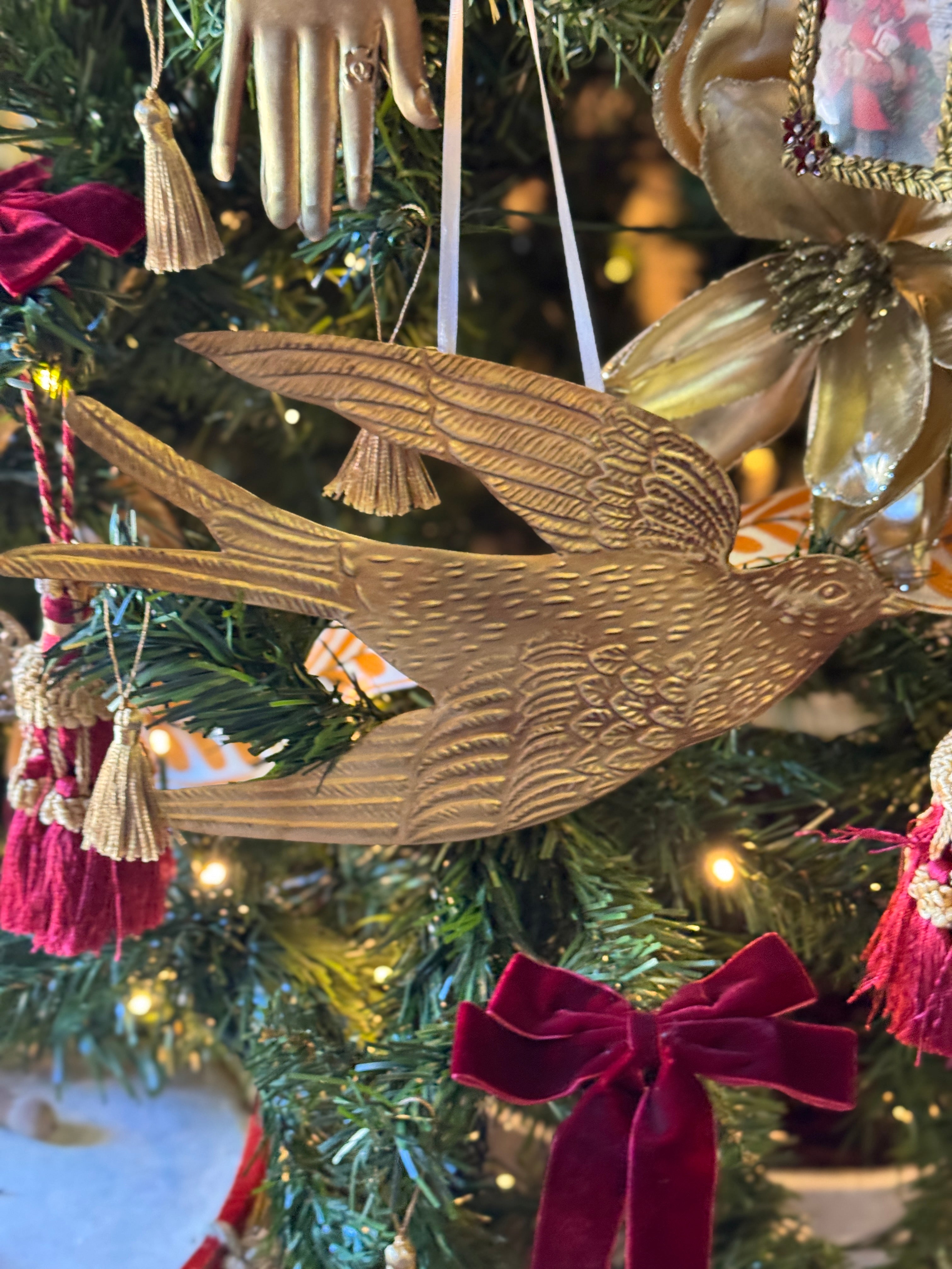 Metal Swallow Ornaments - 2 sizes