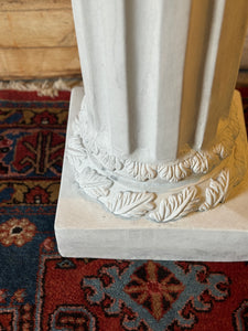 White Roman Style Column Plinth / Stand