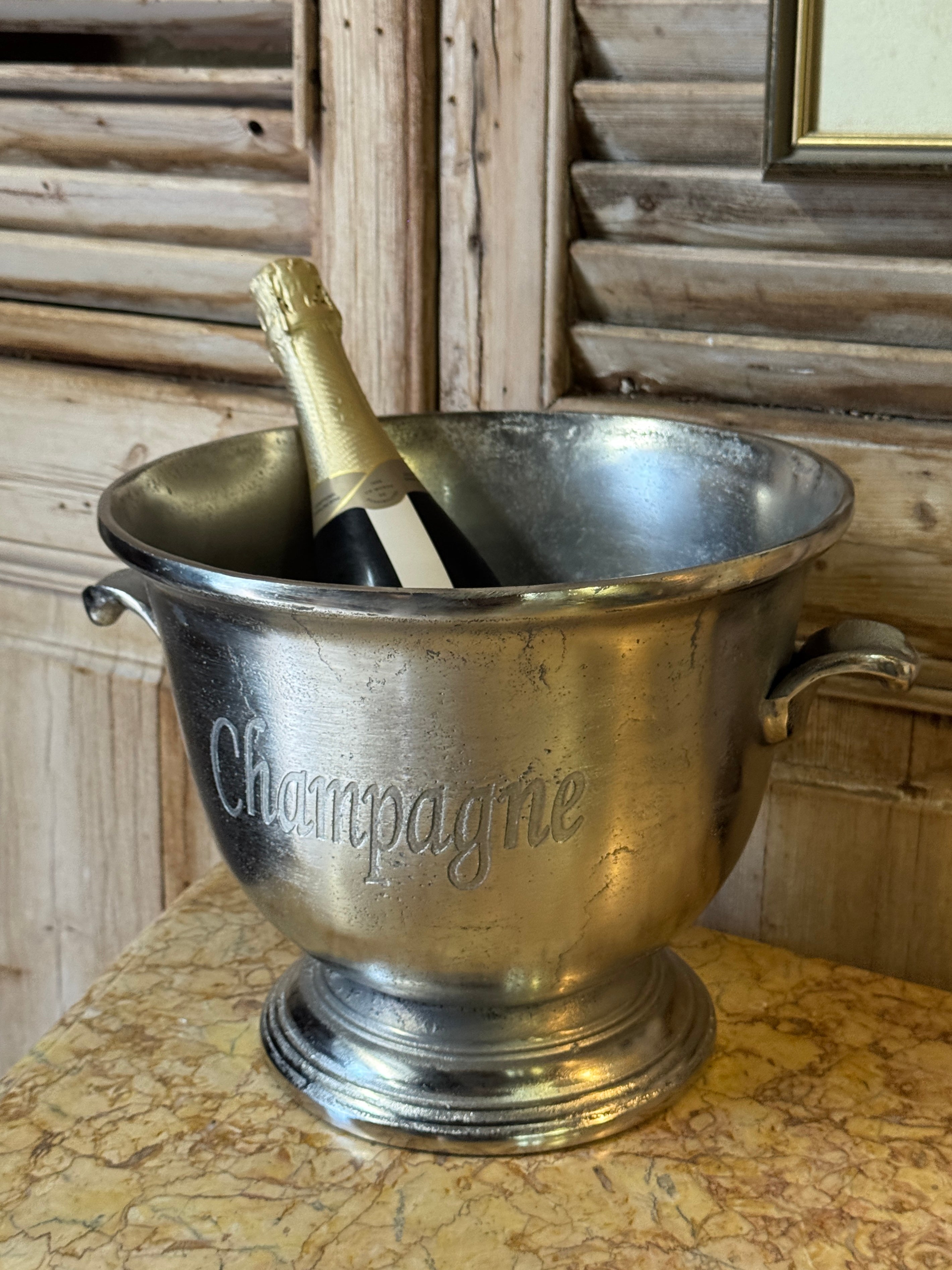 Champagne Pewter Ice Bucket