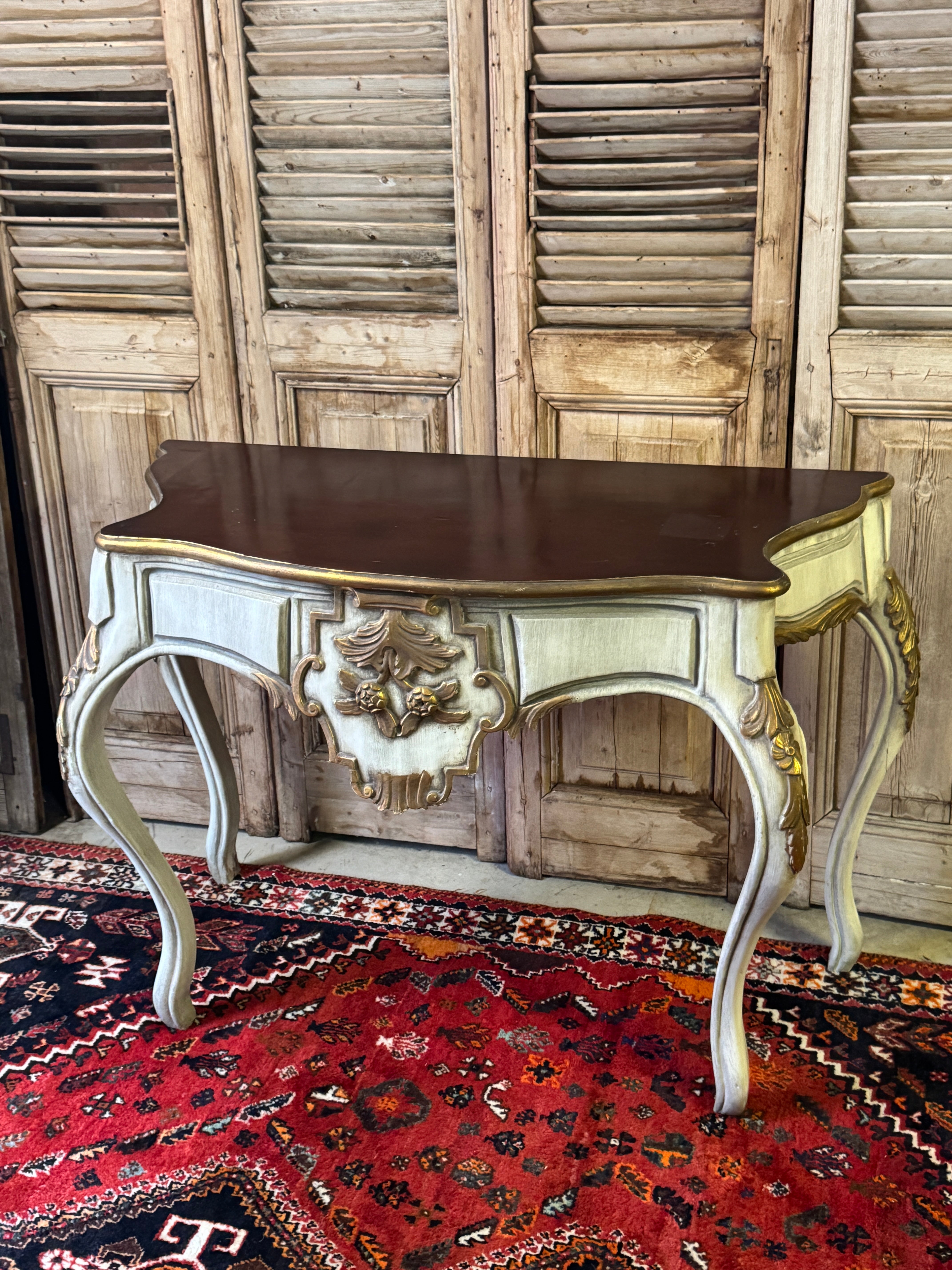 Gilt French Style Console Table