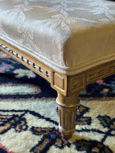 Antique 18th Century French Carved Timber Footstool