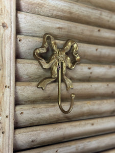 Bow Wall Hook – Antique Gold Finish