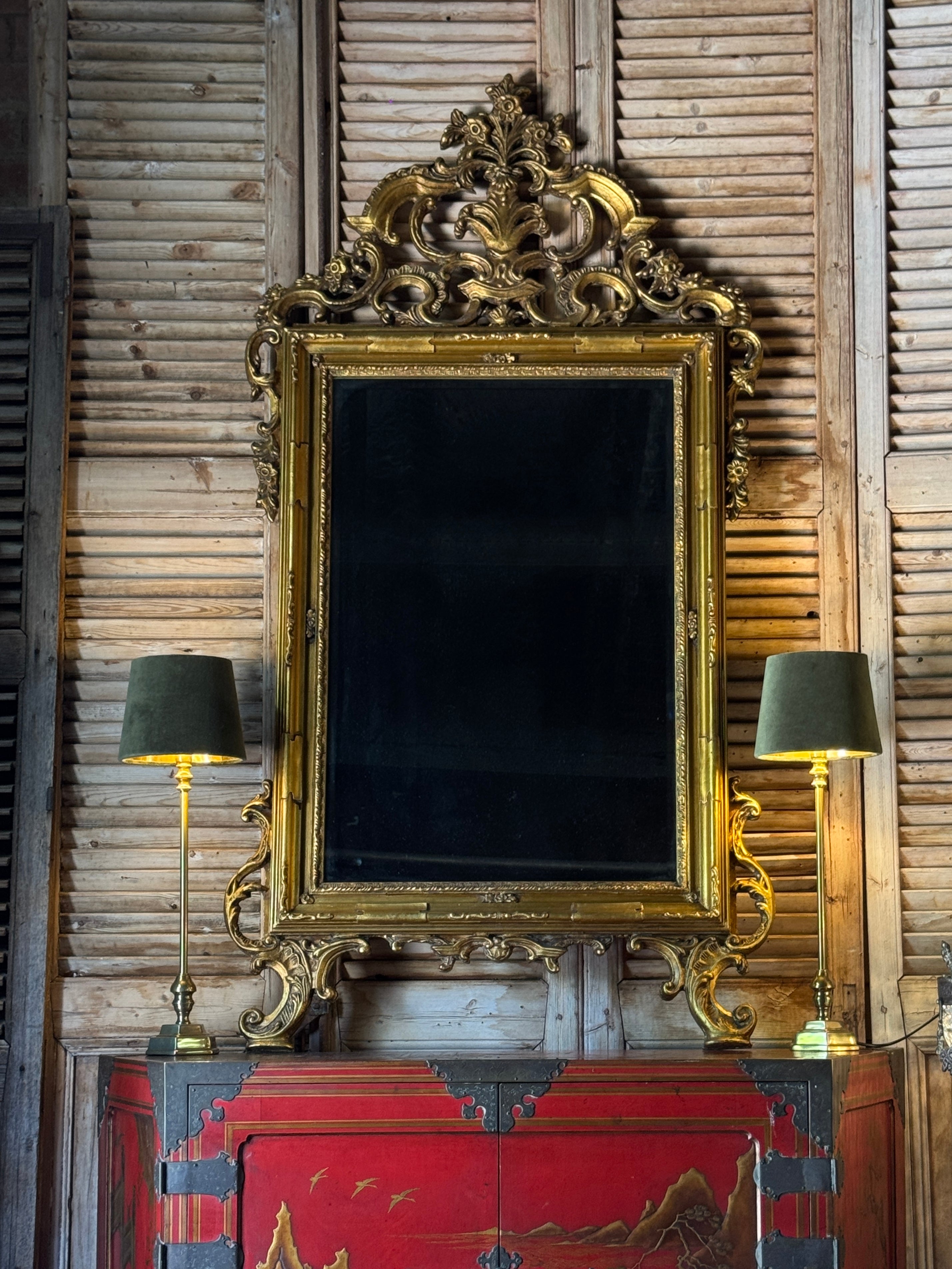 Antique 18th Century French Over Mantel Mirror