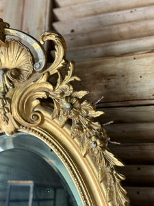 19th Century Antique French Gilt Mirror