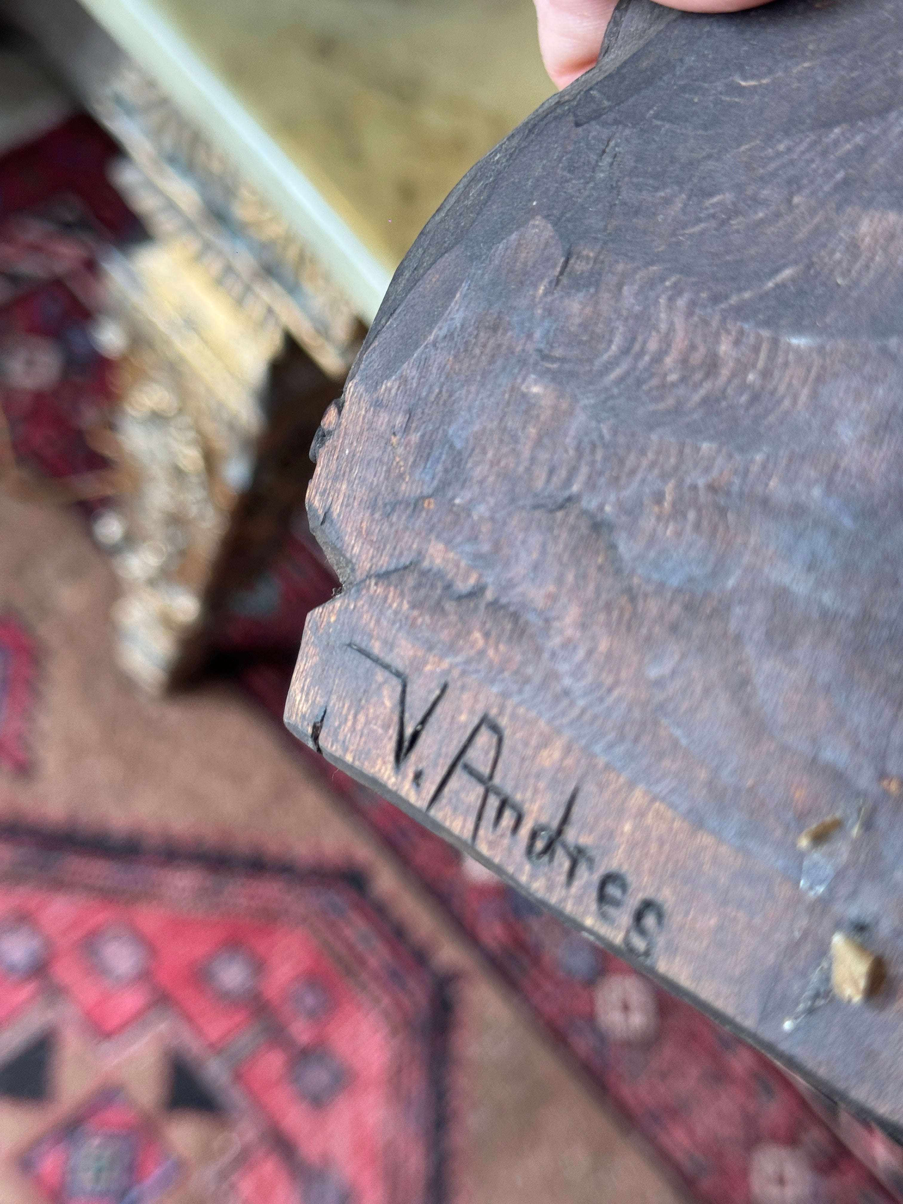 Antique Carved Timber Figure of Royalty