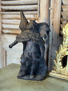 Antique Carved Timber Figure of Royalty