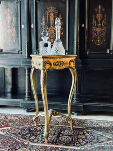 Antique French Triangular Side Table