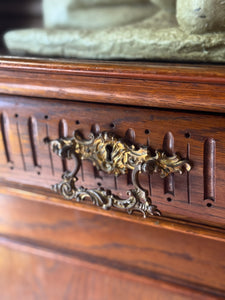 Antique Danish Carved Timber Cabinet