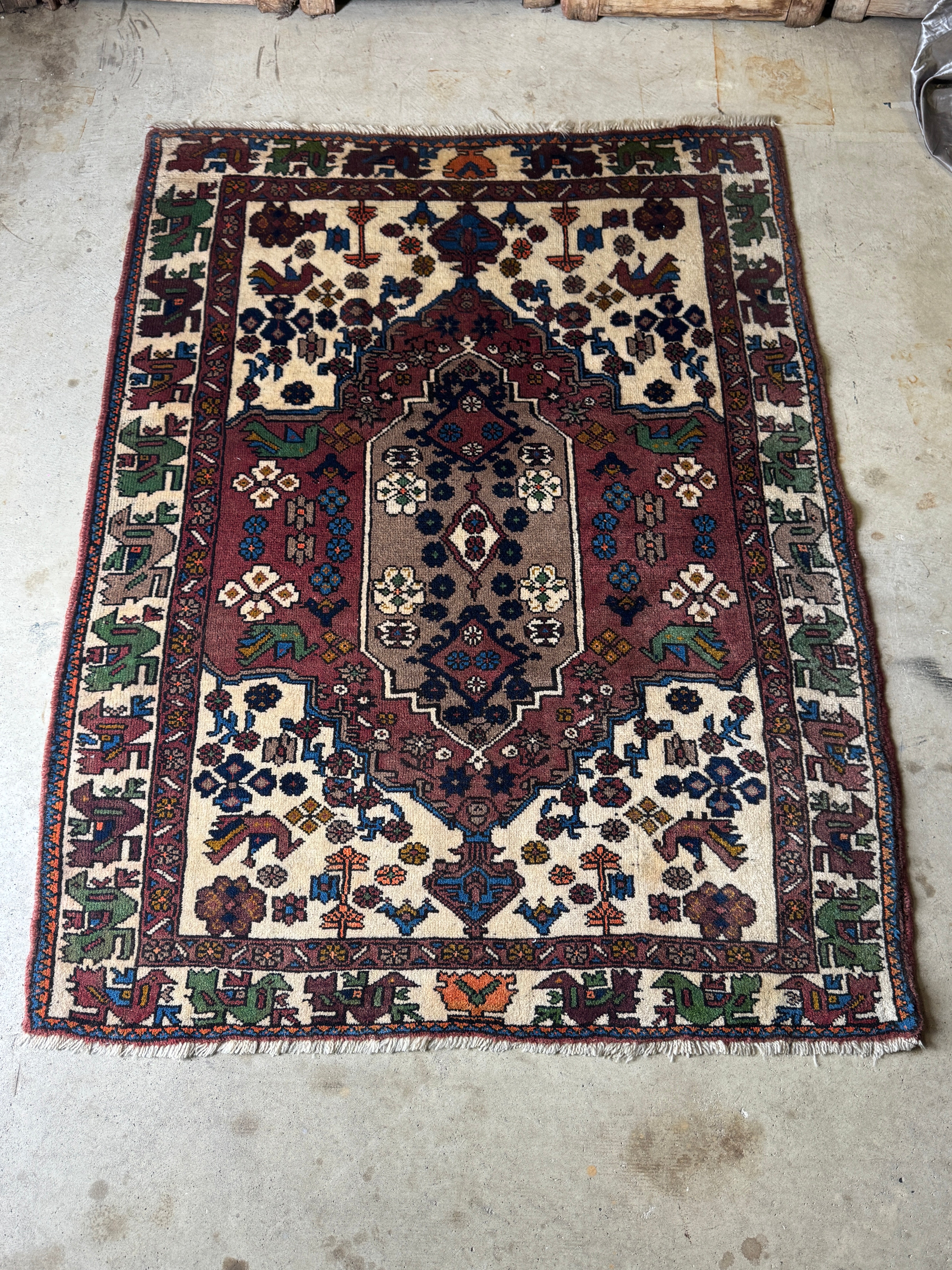 Vintage Handwoven Persian Rug