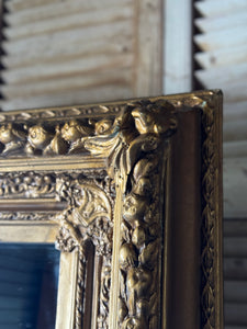 Antique Gilt Timber & Gesso Framed Mirror