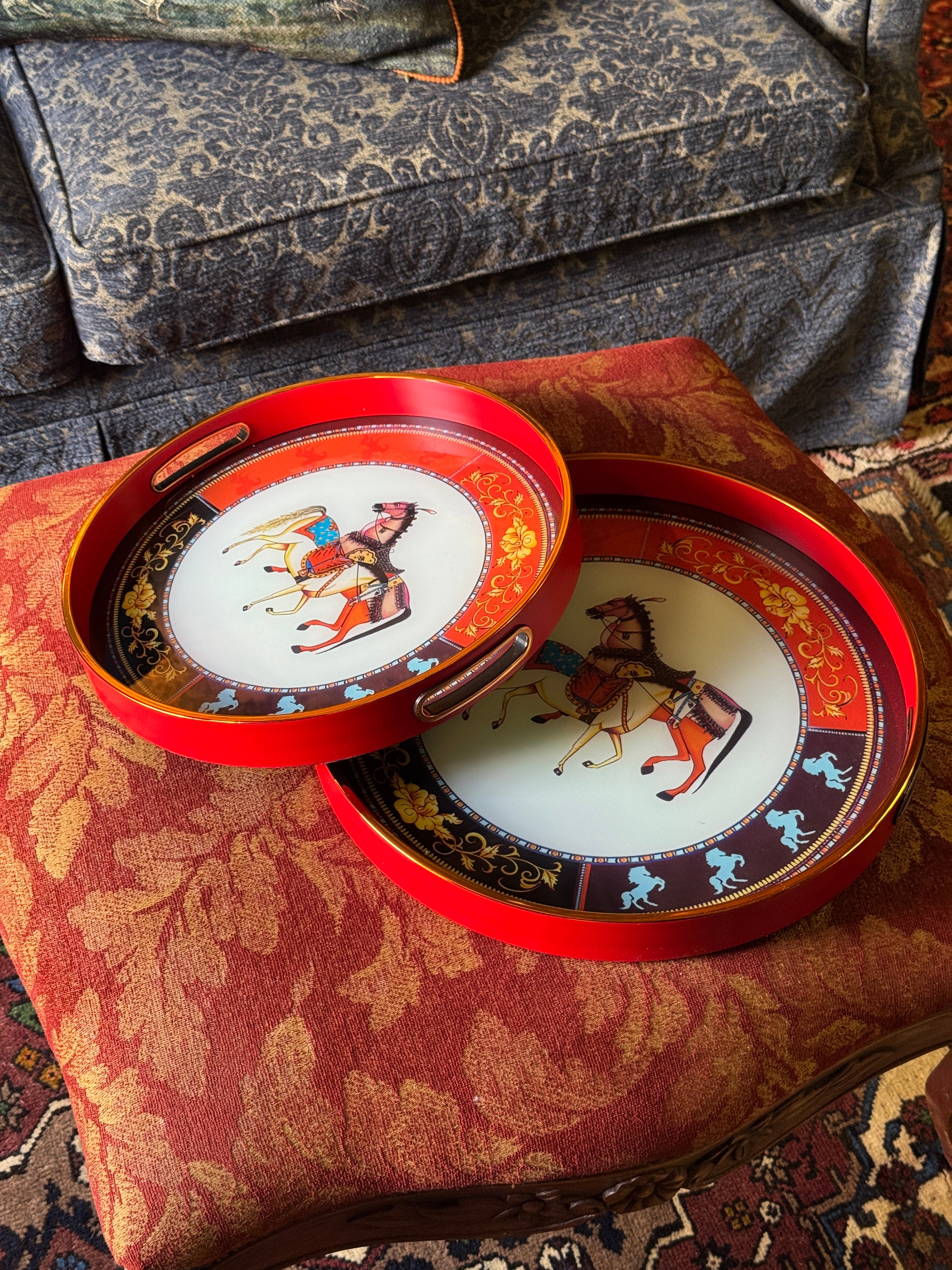 Round Equestrian Serving Tray (2 sizes)
