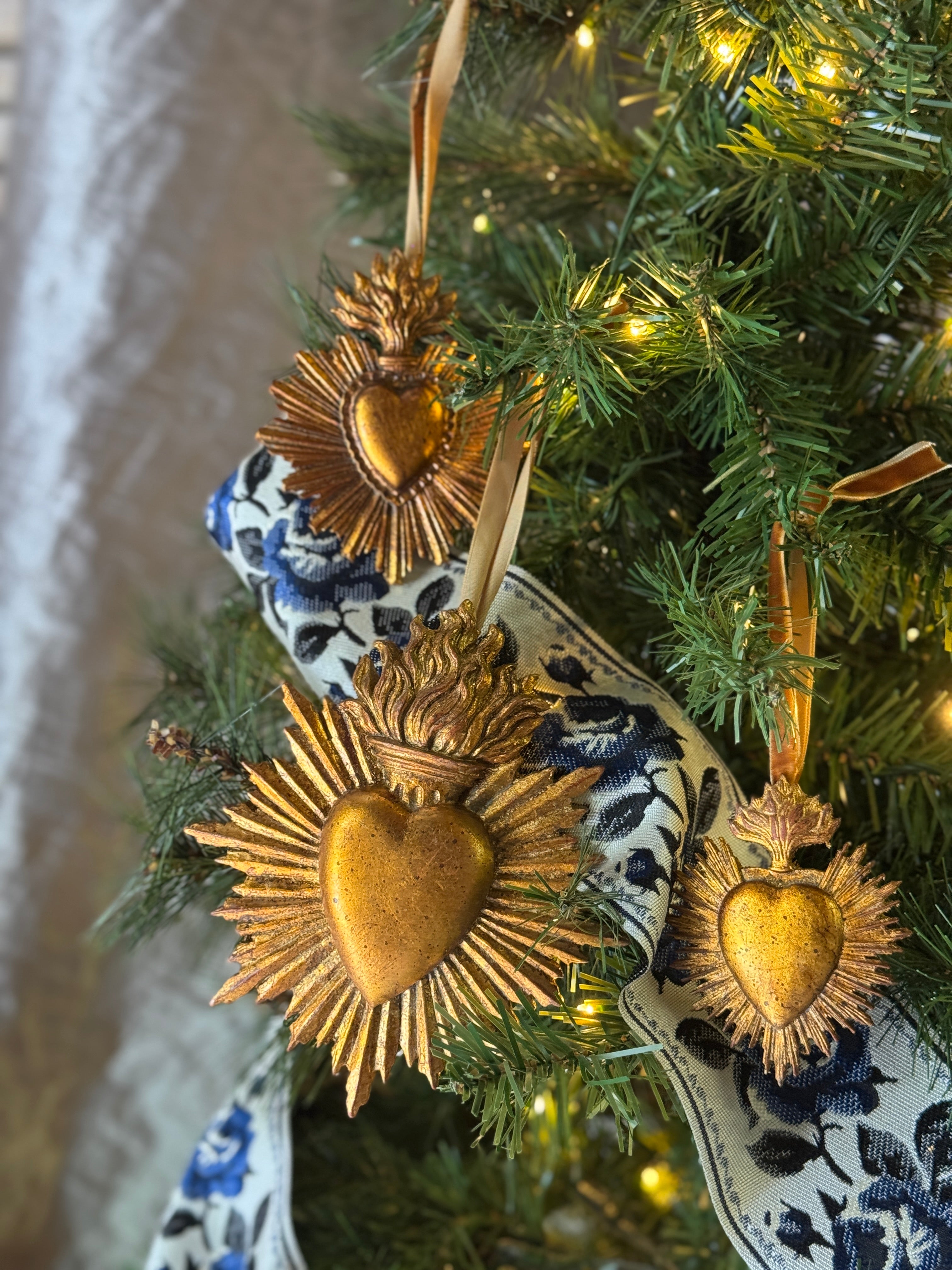 Sacred Heart on Velvet Ribbon