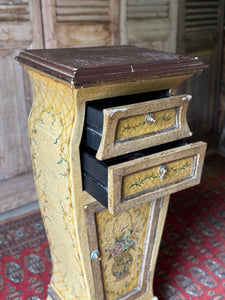 Vintage Handpainted Continental Cabinet