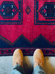 Vintage Handmade Persian Abada Rug