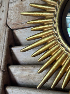 Fine Sunburst Convex Mirror