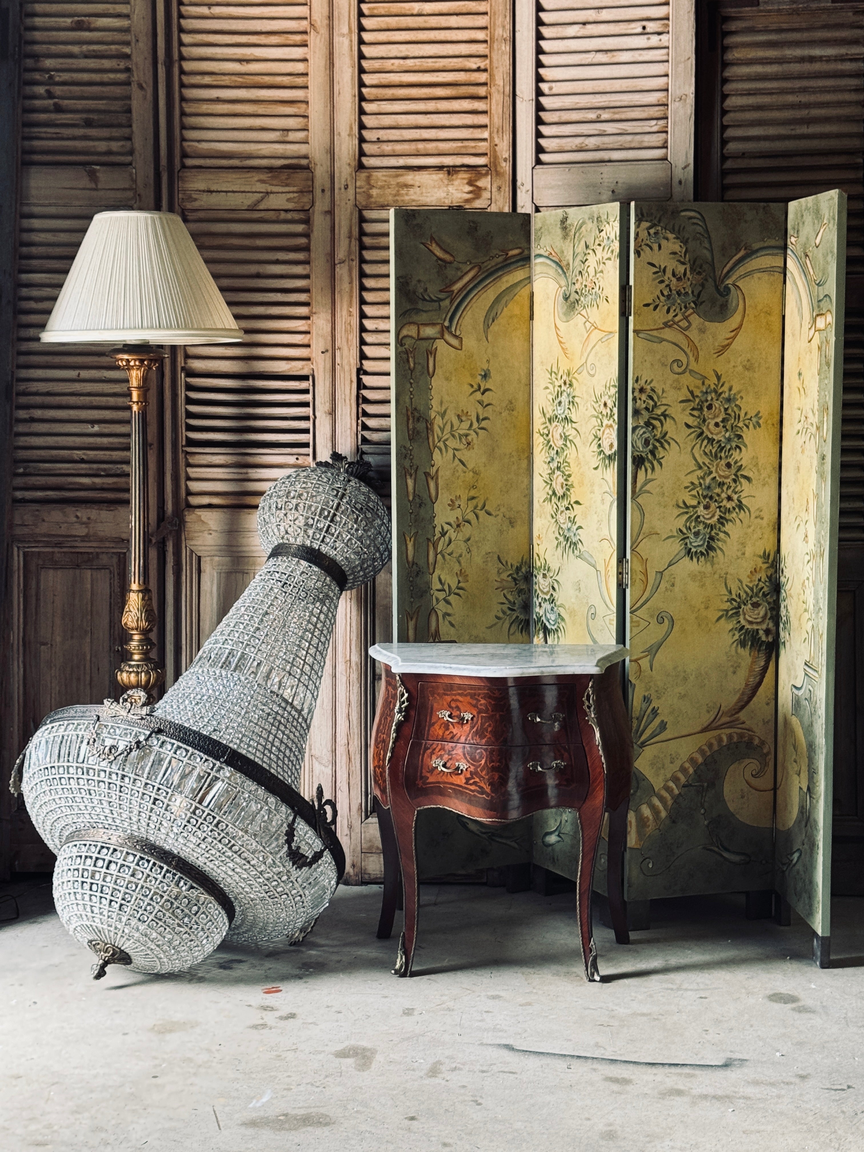 Vintage Florentine Floor Lamp
