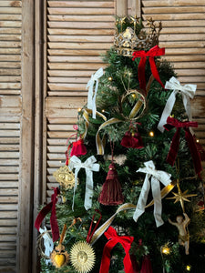 Red & Gold Tassel Christmas Ornament