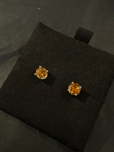 Citrine Stud Earrings