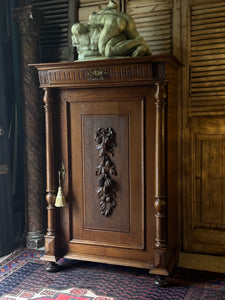 Antique Danish Carved Timber Cabinet