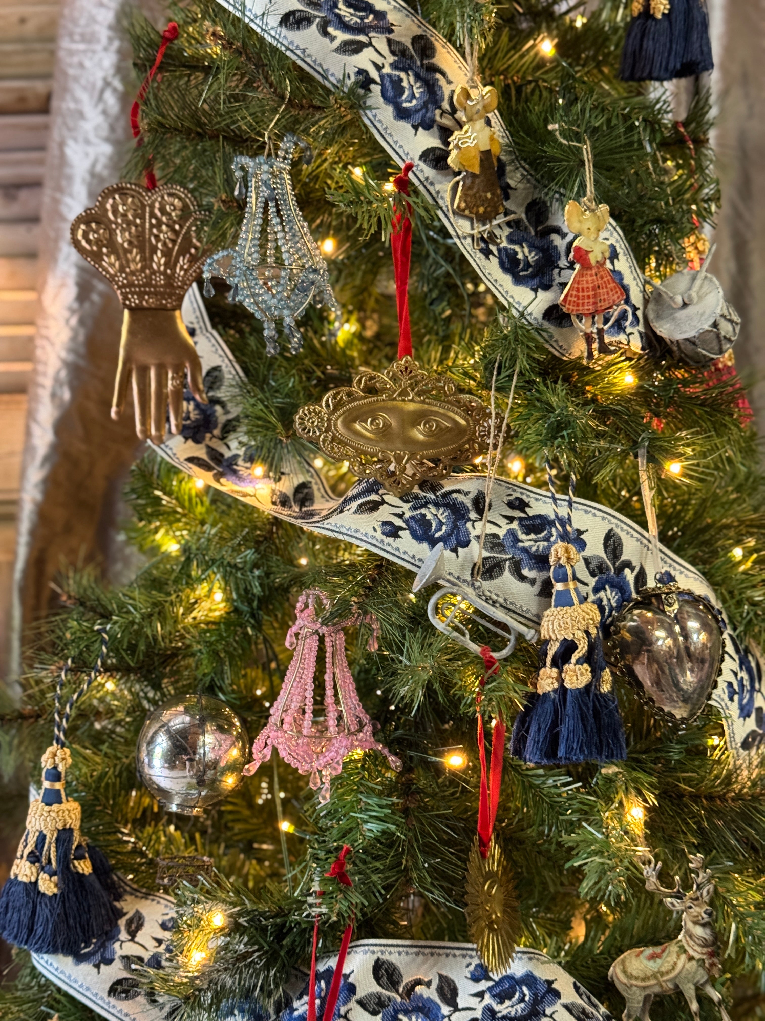 Mini Hanging Drums Christmas Ornament