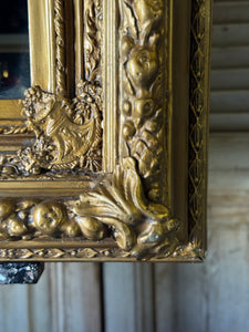 Antique Gilt Timber & Gesso Framed Mirror