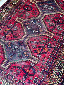 Handmade Vintage Persian Pure Wool Rug