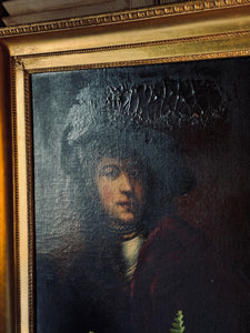 18th Century European Oil Painting on Canvas