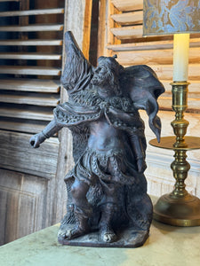 Antique Carved Timber Figure of Royalty