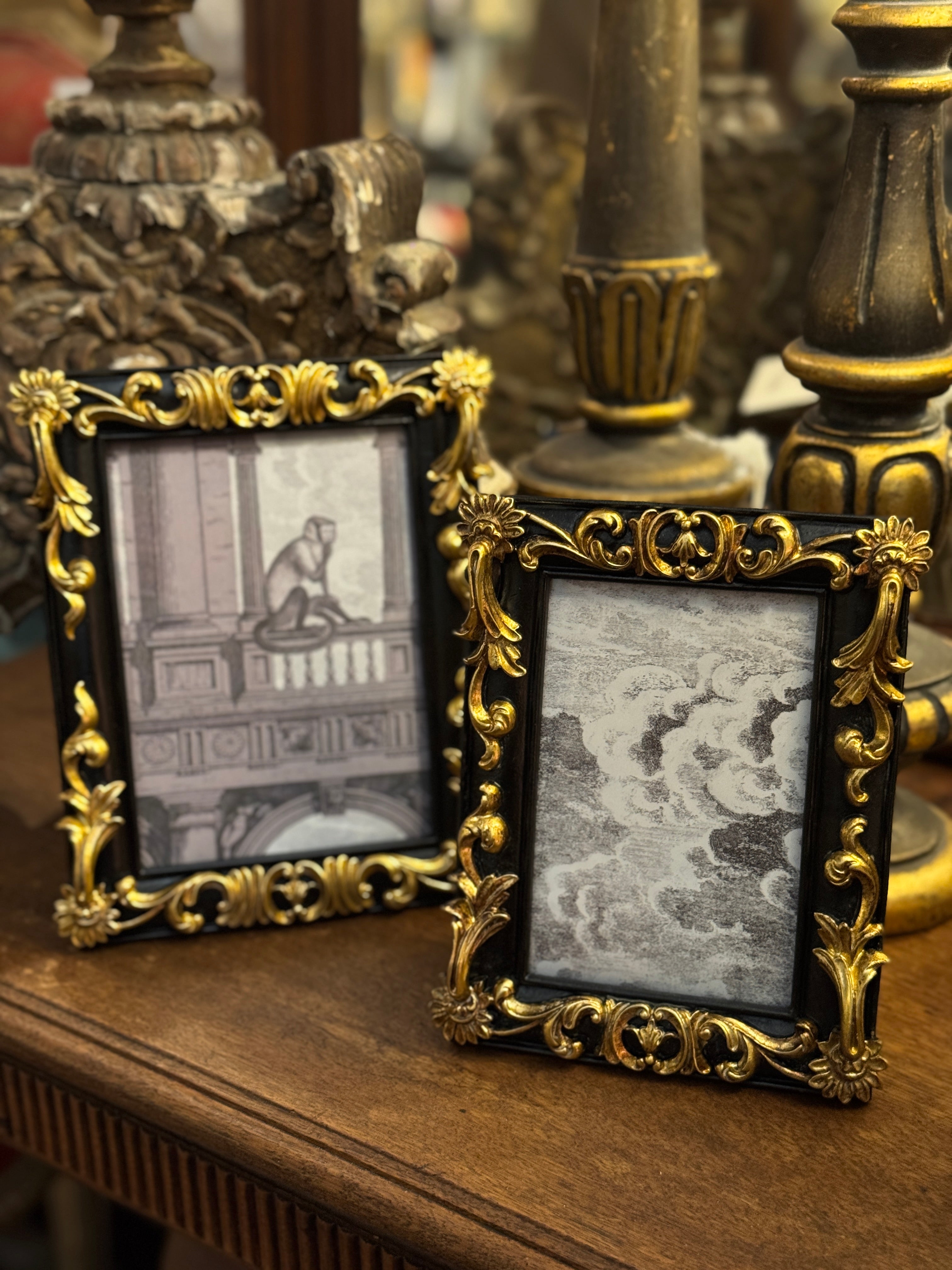 Ebony & Gold Photo Frame