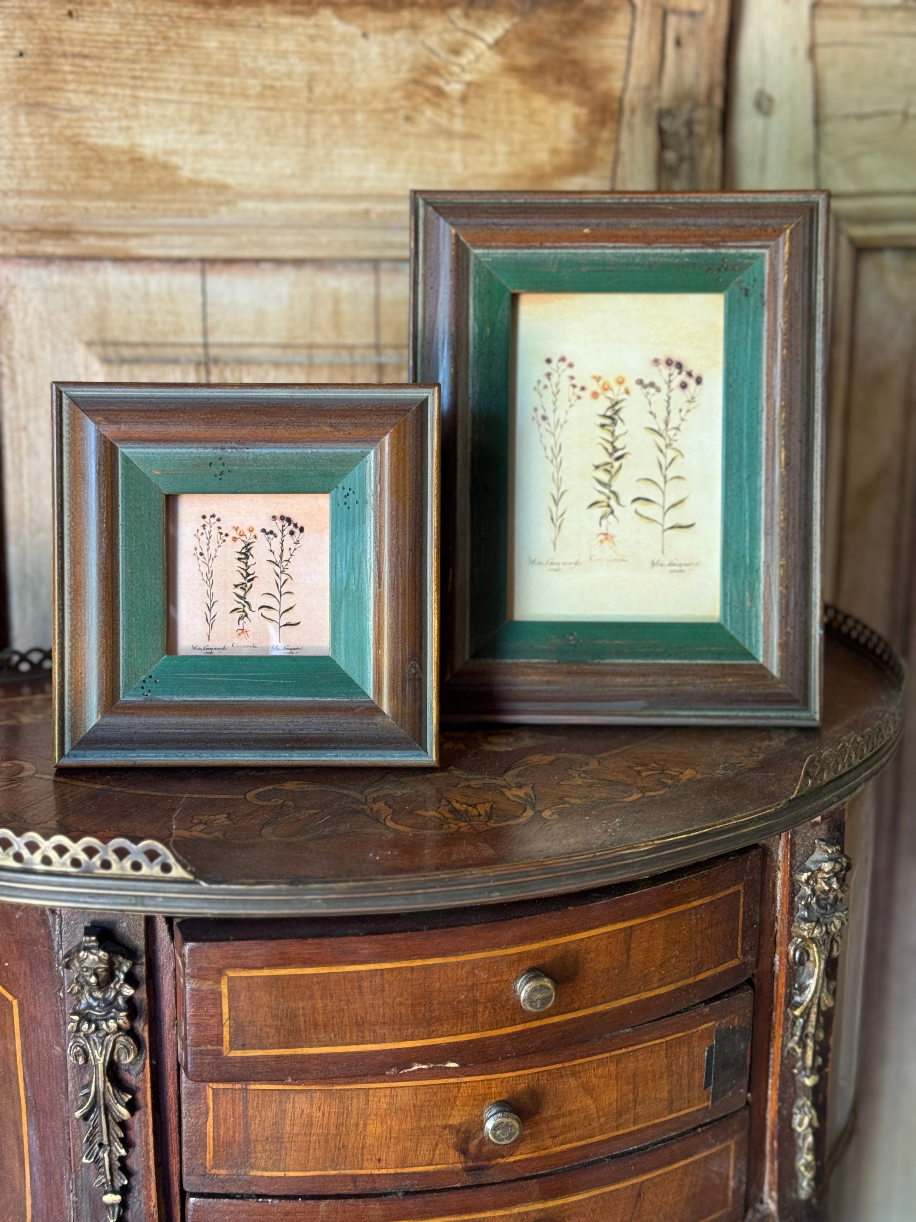 Vintage-Style Botanical Timber Frame (Two Sizes)