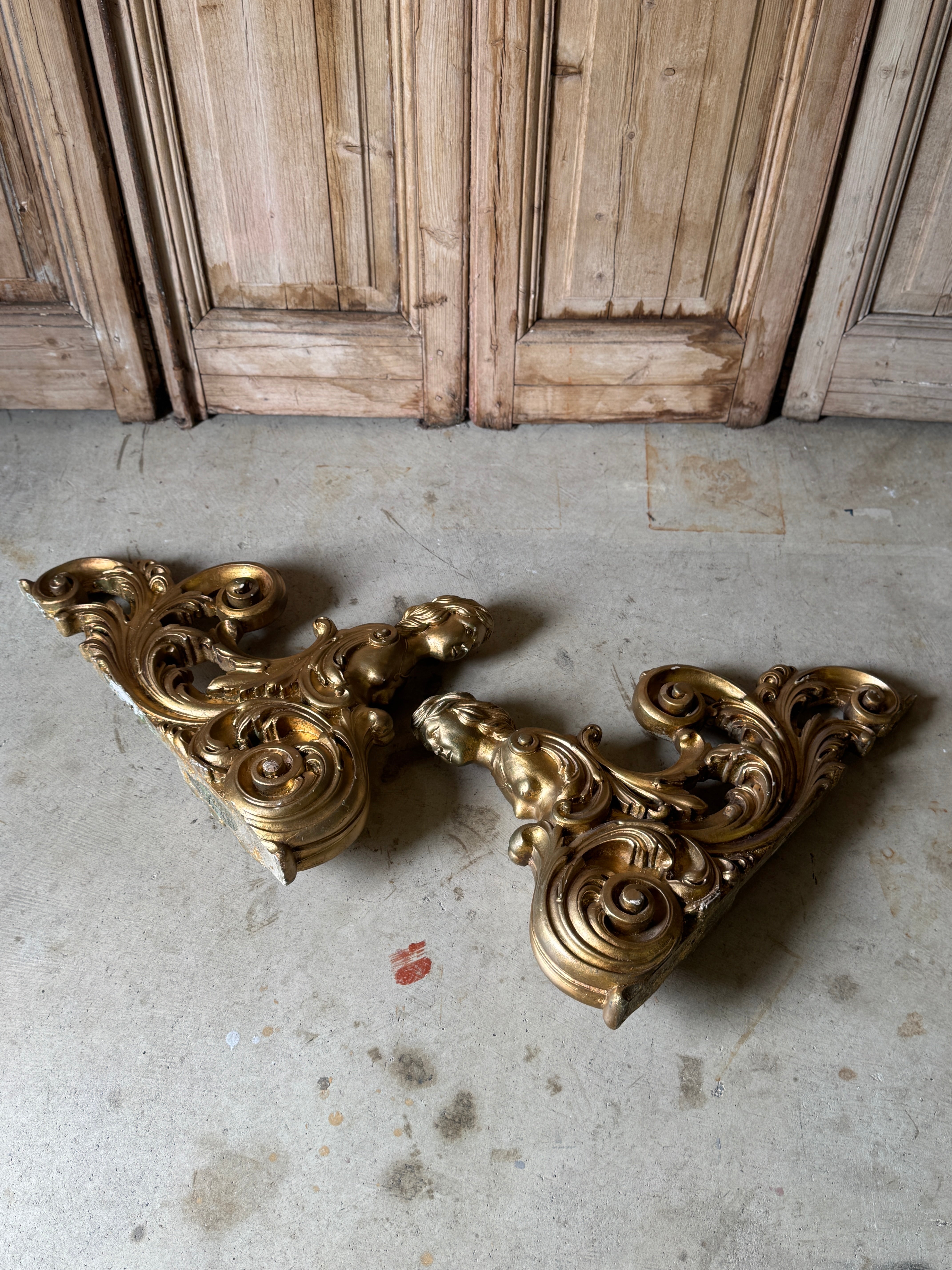 Decorative Gilt Pediments