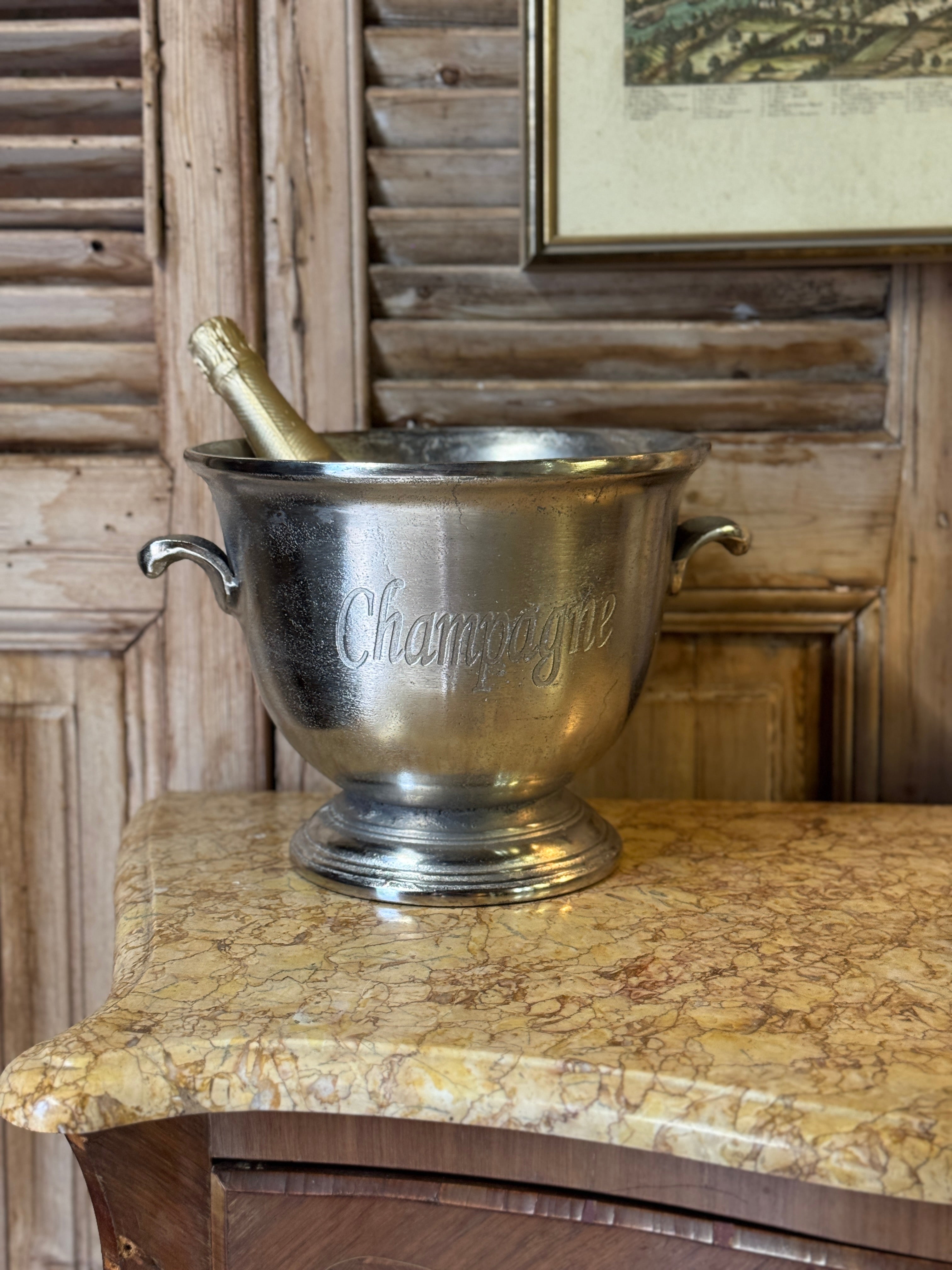 Champagne Pewter Ice Bucket