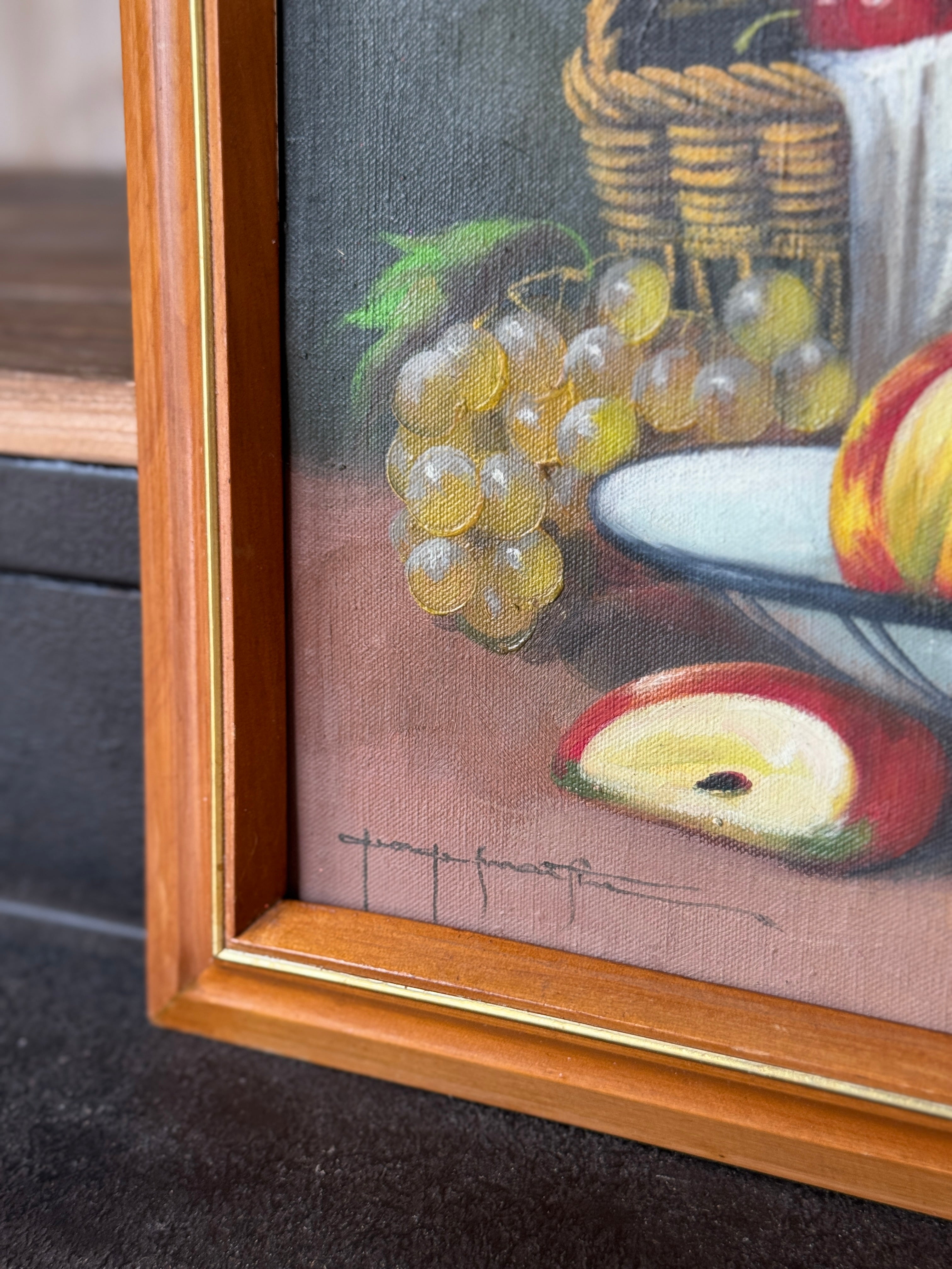 Vintage Original Still Life Oil Painting