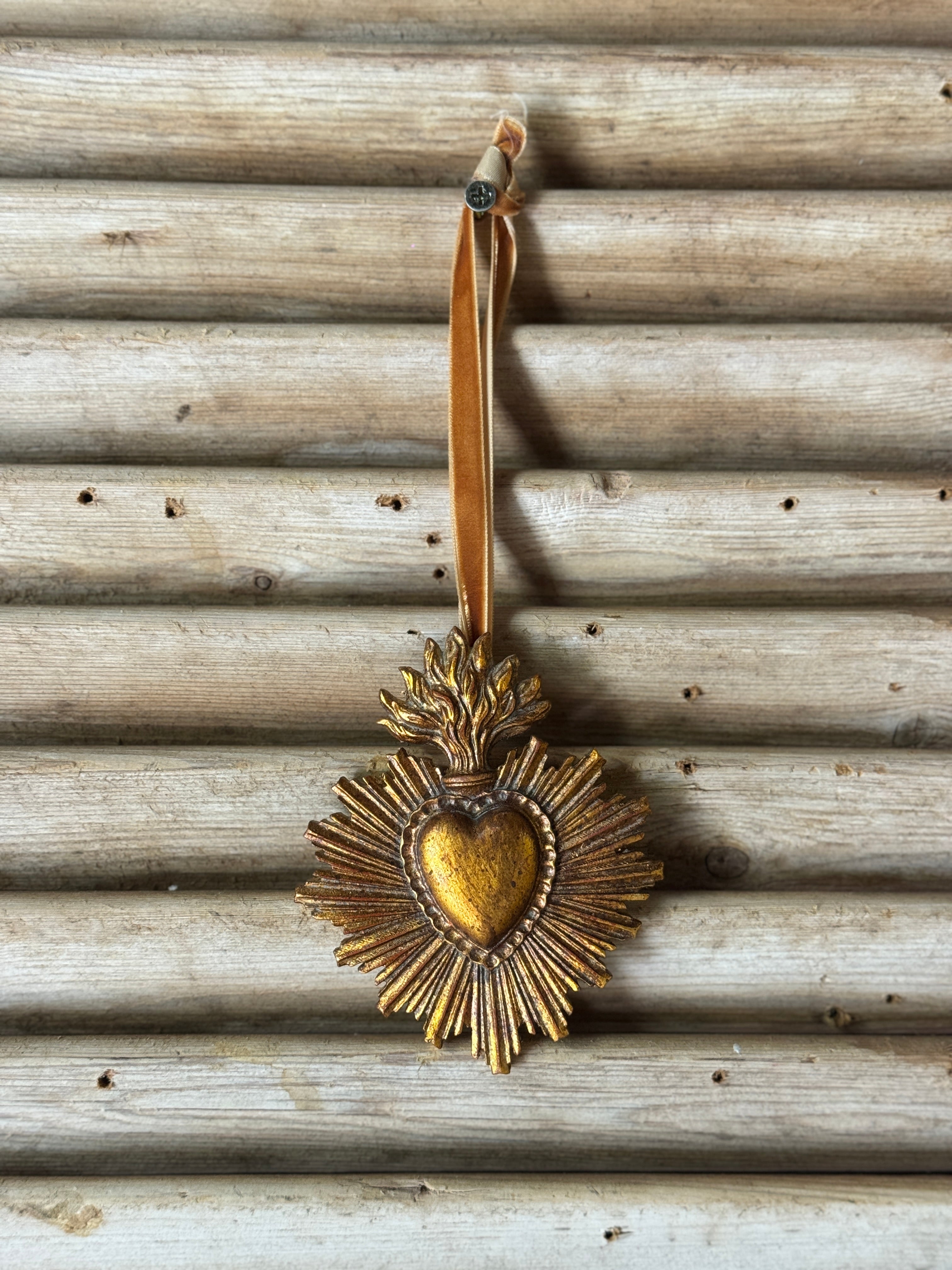 Sacred Heart on Velvet Ribbon