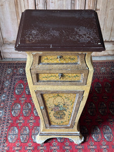Vintage Handpainted Continental Cabinet