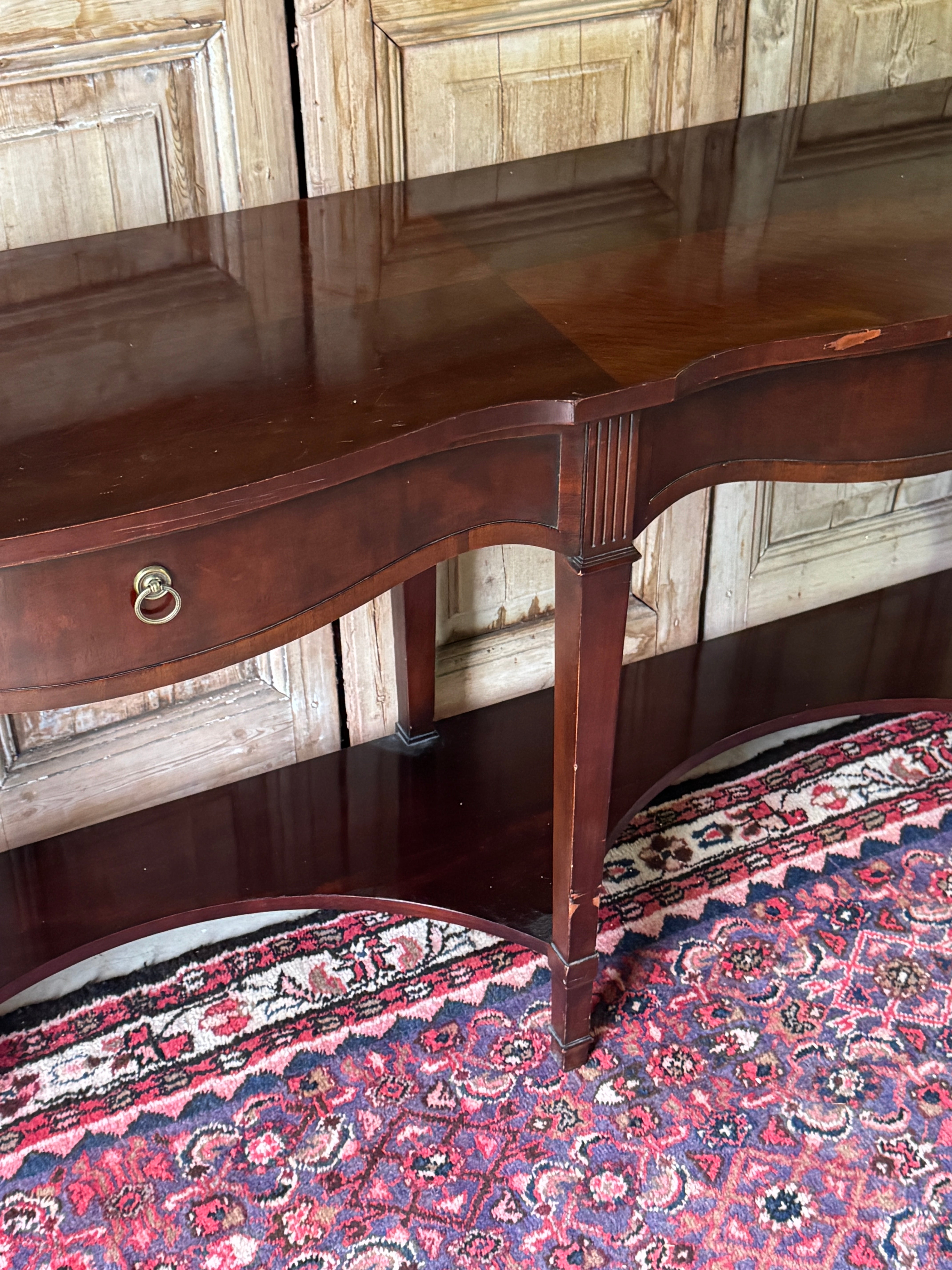 Vintage Drexel Mahogany Console Table