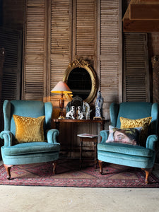 Mustard Velvet Cushion with Feather Insert