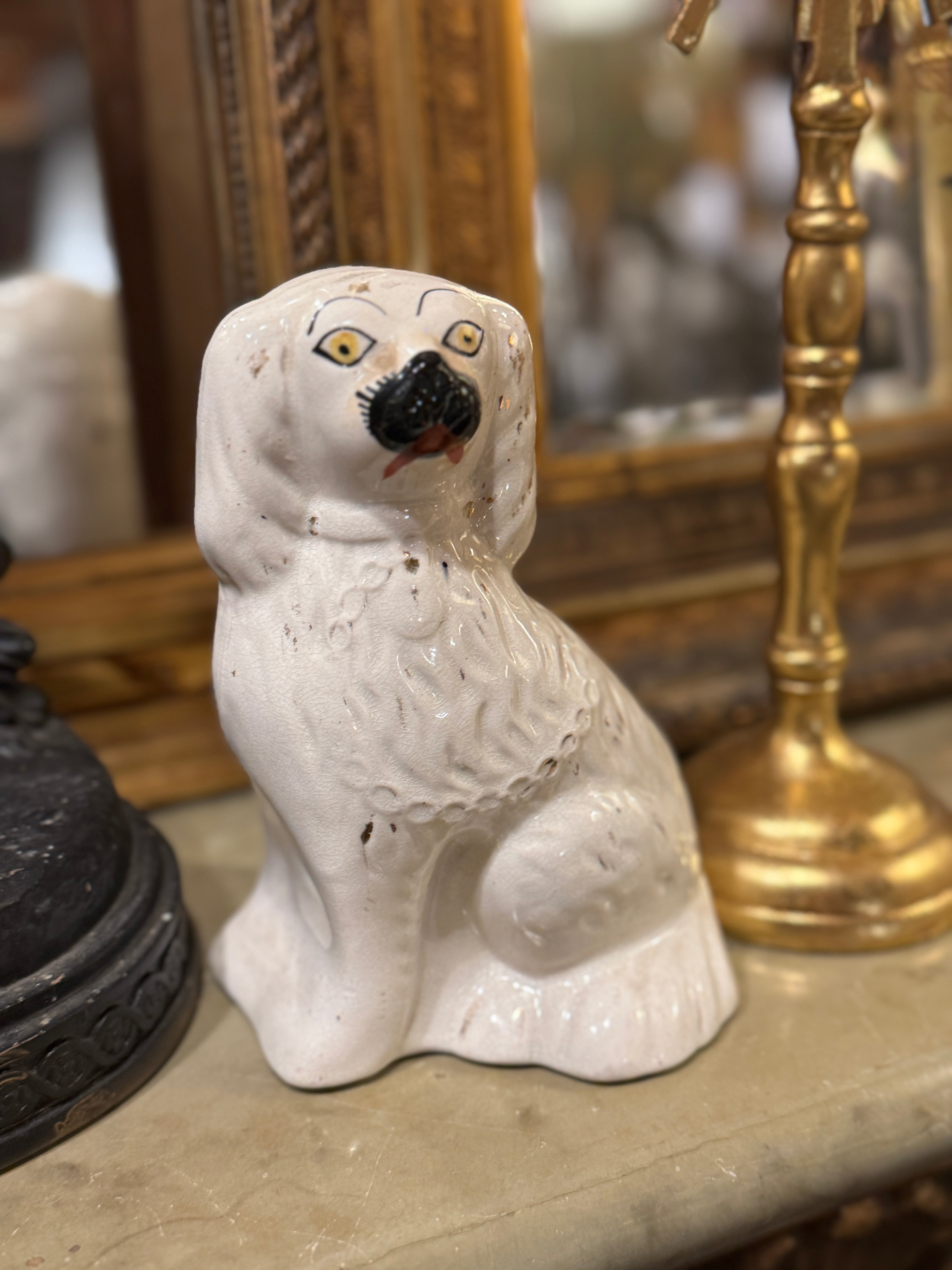 Small Vintage Staffordshire Dog