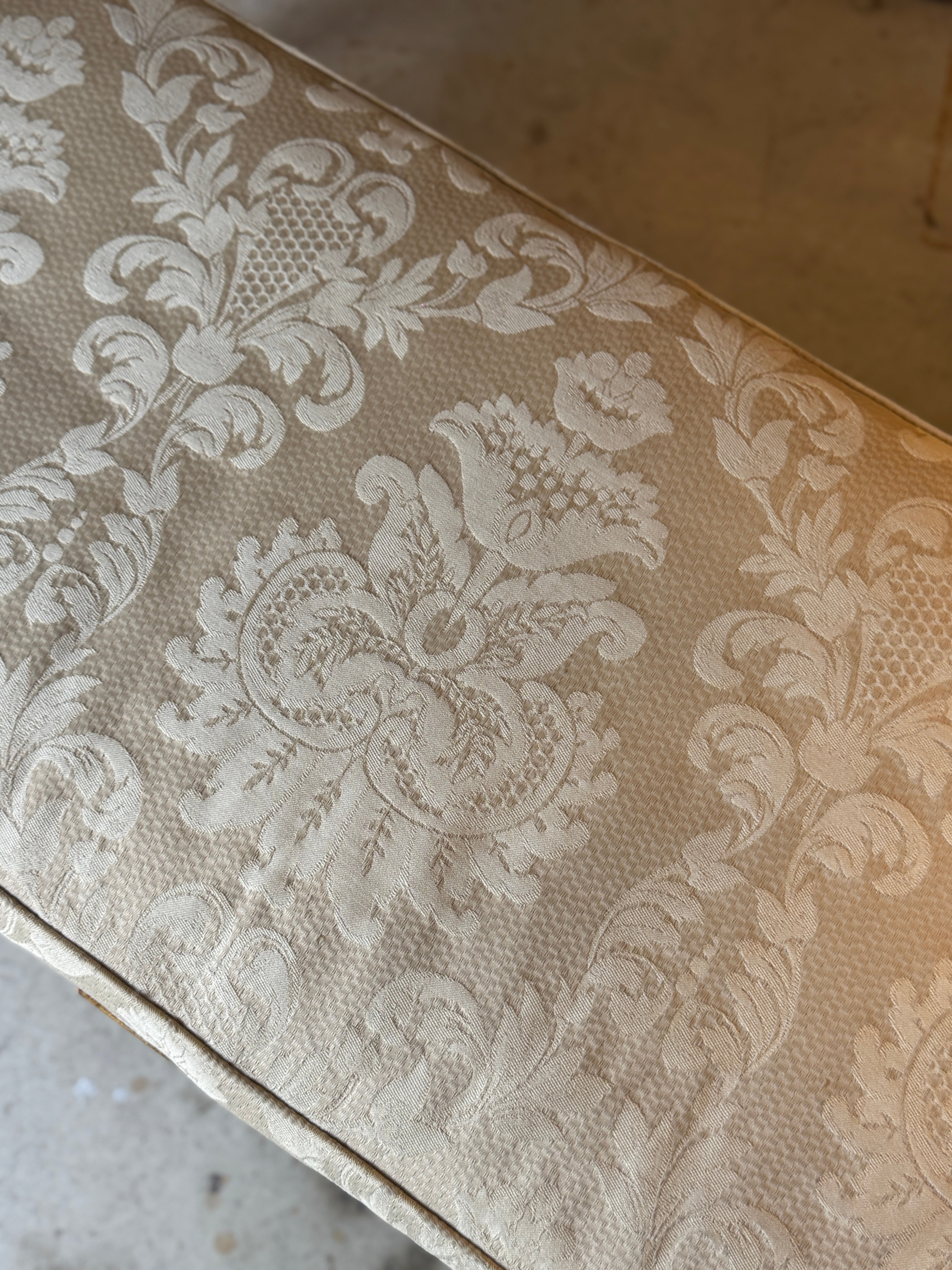 Vintage French Louis XVI Style Giltwood Window Seat / Bench