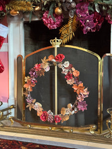 Metal Floral Wreath