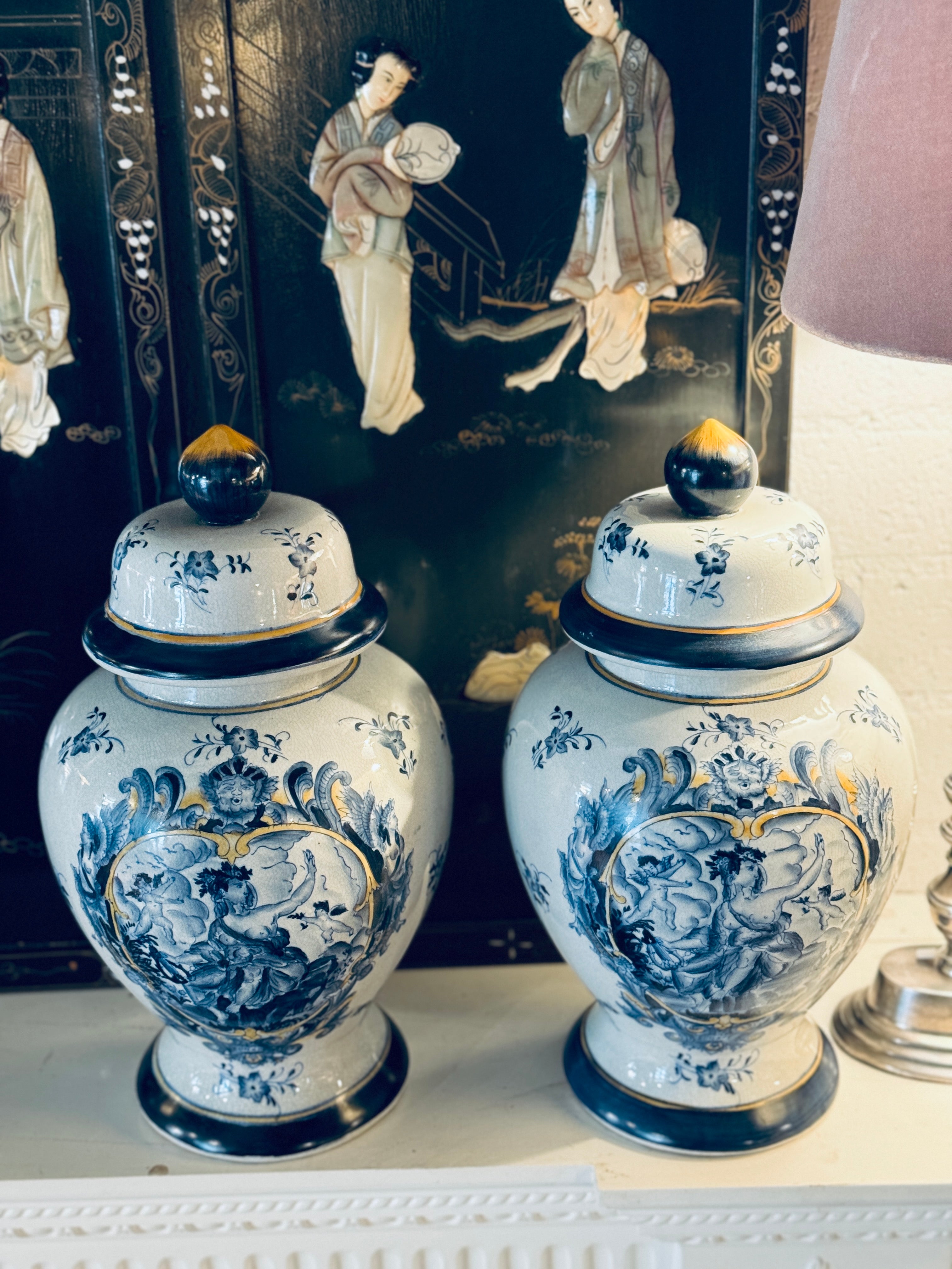 Pair of Vintage Italian Urns