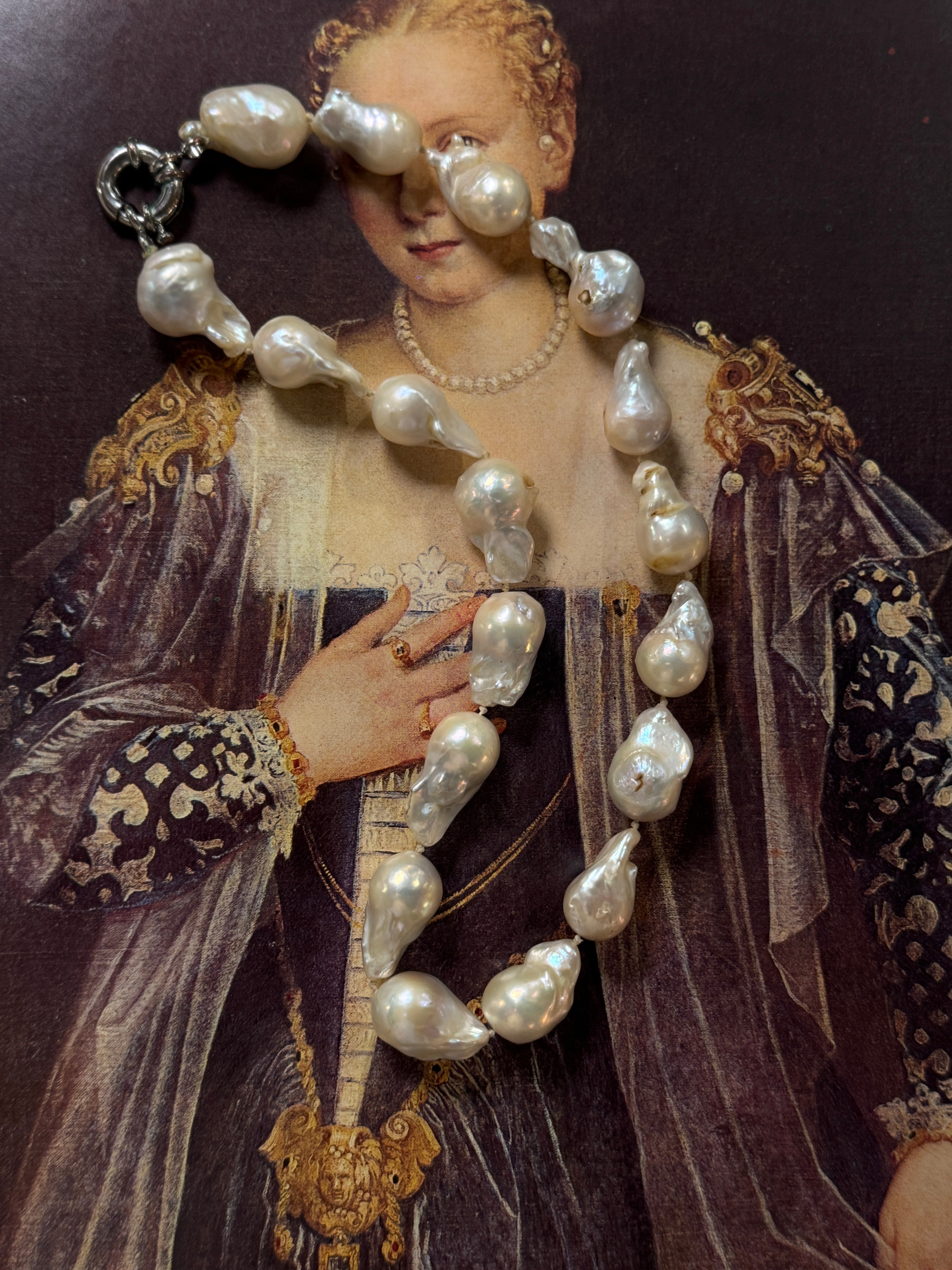Vintage Baroque Pearl Necklace