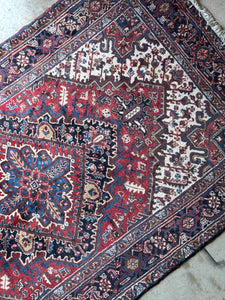 Hand Knotted Vintage Persian Hamadan Rug