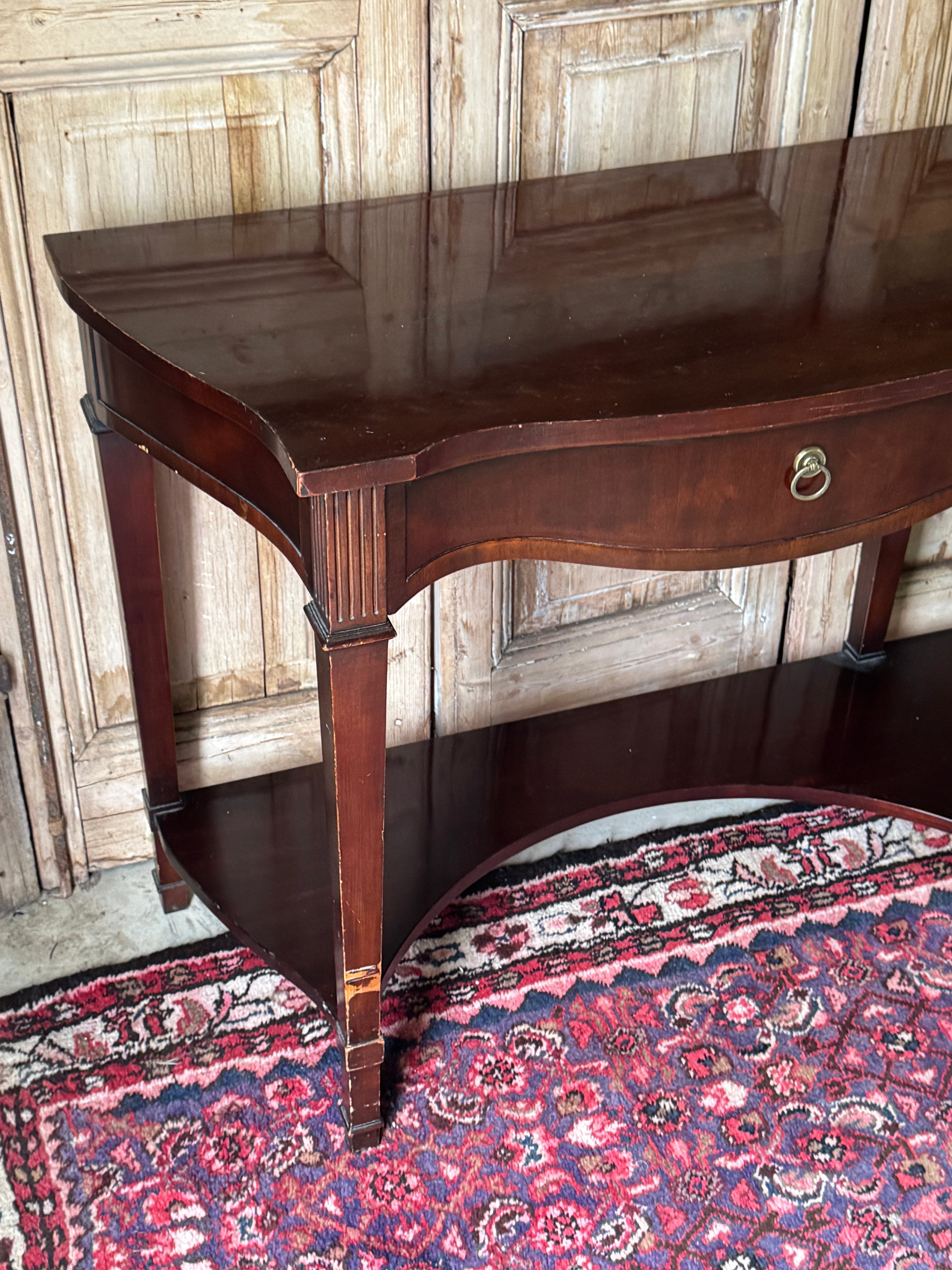 Vintage Drexel Mahogany Console Table
