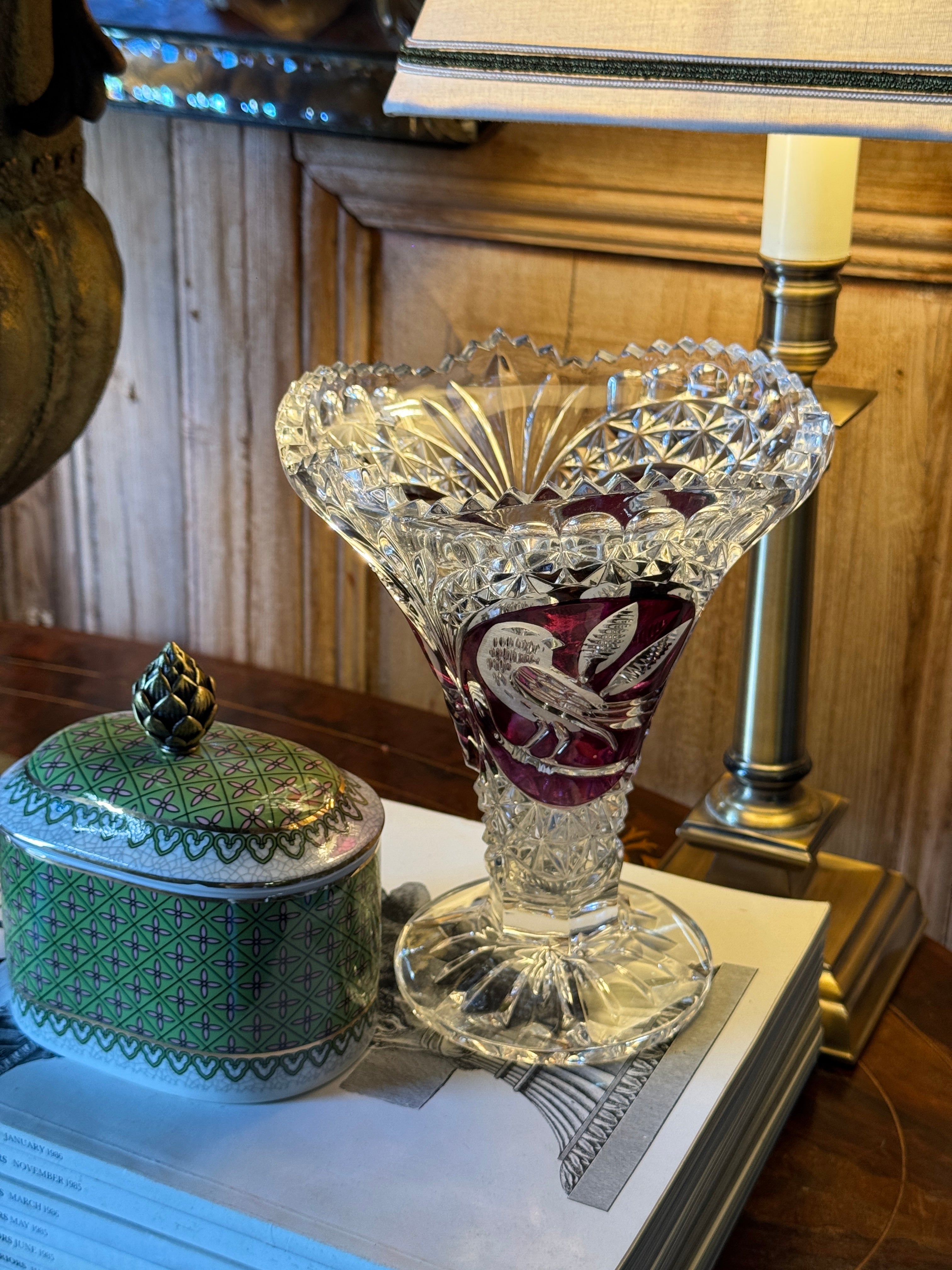 Vintage Hofbauer Byrdes Bird Vase